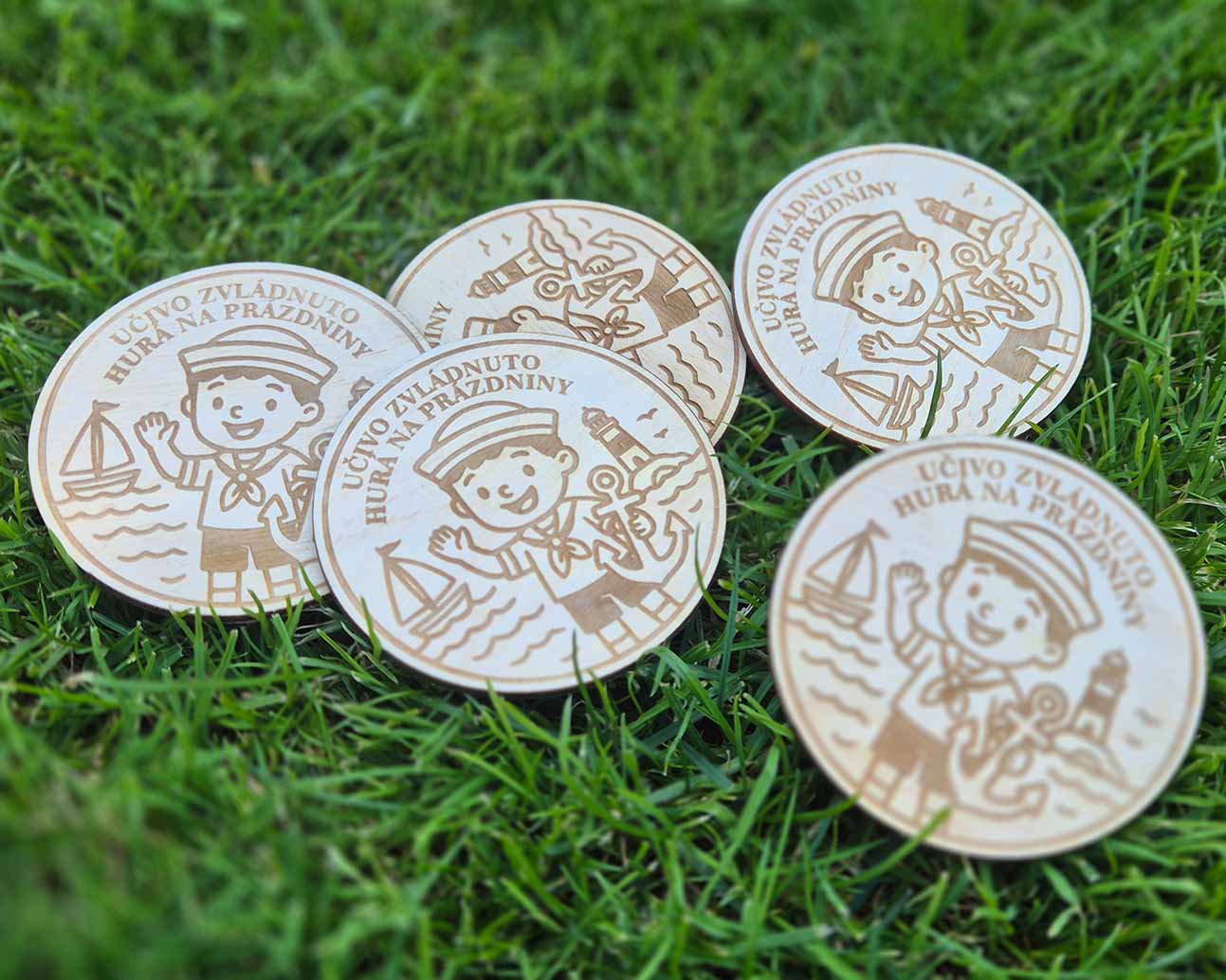 Dřevěné medaile